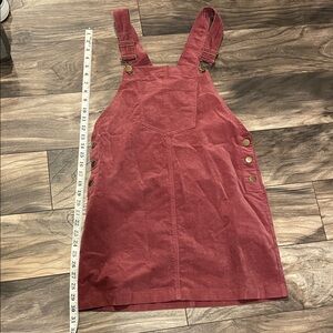 Forever 21 Red Pinafore Dress